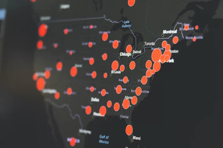 Shipment route visualization