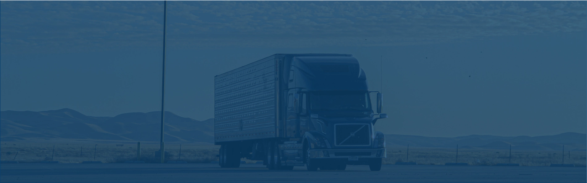 Photograph of a semi truck.