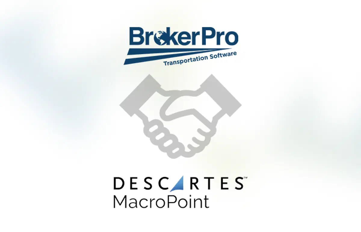 Graphic showing the Descartes Macropoint Network logo.