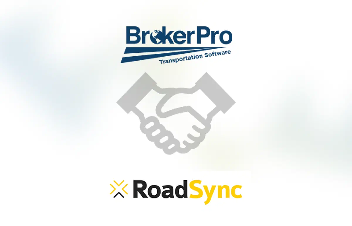 Graphic showing the Roadsync logo.