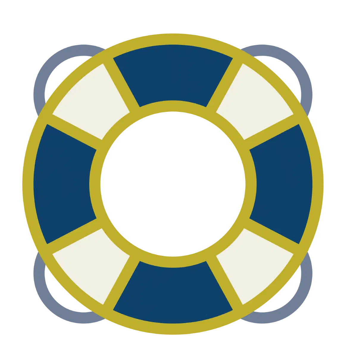 Life preserver graphic with BrokerPro colors