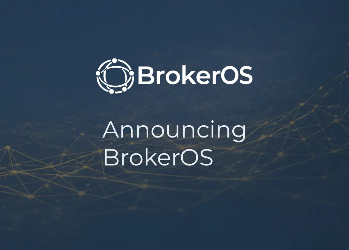 BrokerOS announcement post header graphic.