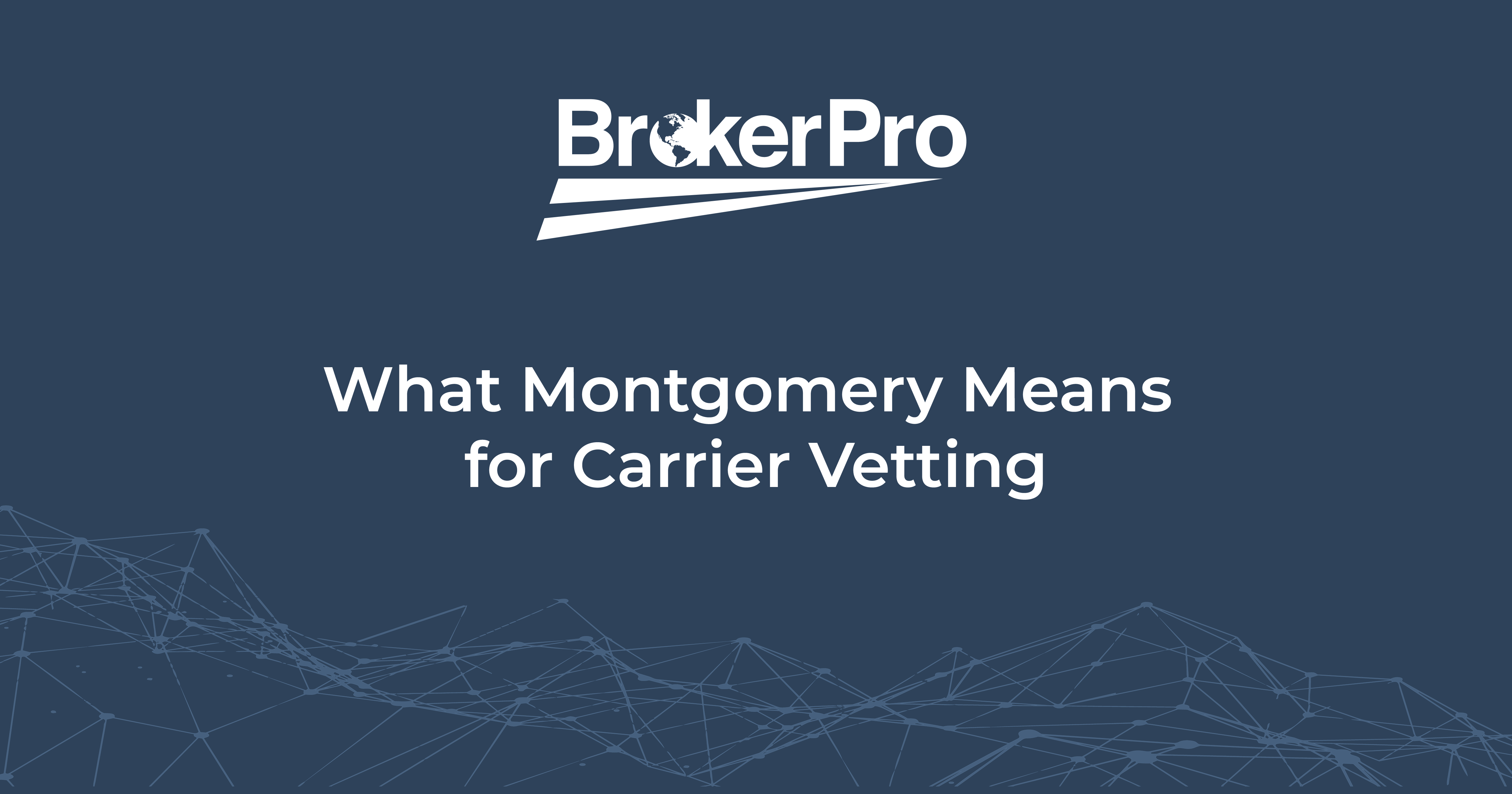 Carrier vetting and compliance workflow for freight brokers after the Montgomery ruling. Carrier vetting and compliance workflow for freight brokers after the Montgomery ruling.