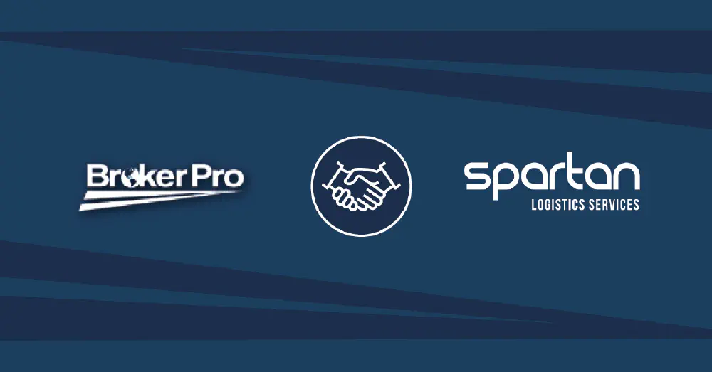 Spartan Logistics BrokerPro TMS Case Study graphic.