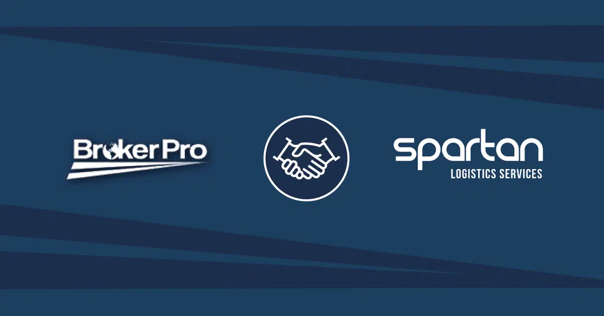 Spartan Logistics BrokerPro TMS Case Study graphic.