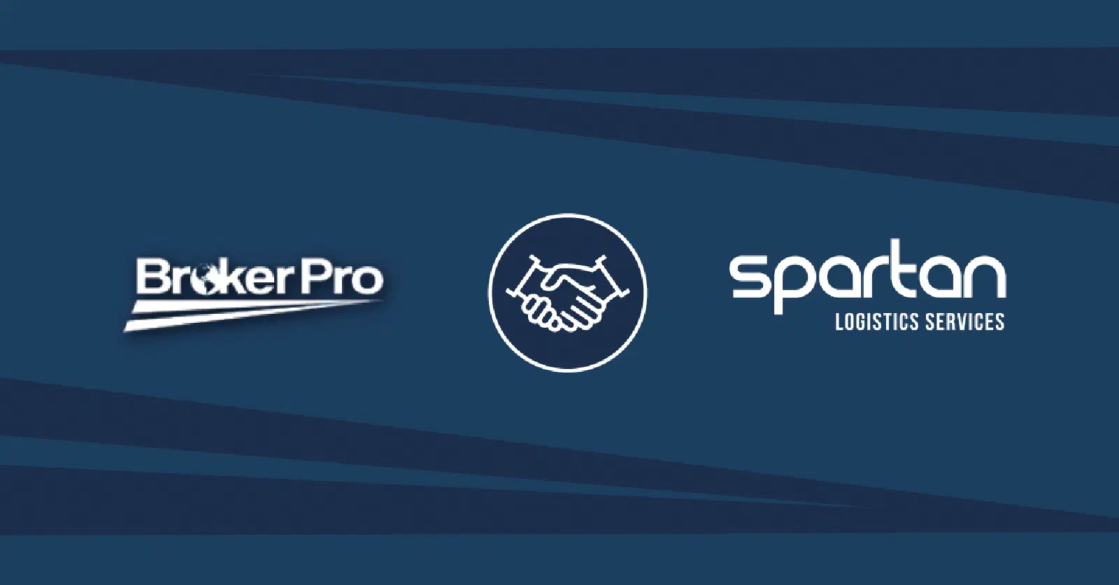 A graphic showing the BrokerPro and Spartan Logistics logos.