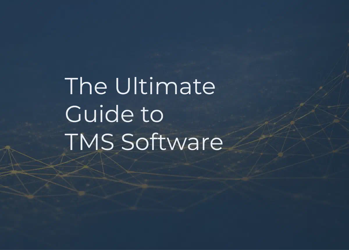 Graphic with a checkbox in the background. Includes phrase Freight Broker TMS Migration Checklist