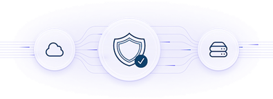 Graphic of a lock and shield to indicate security.